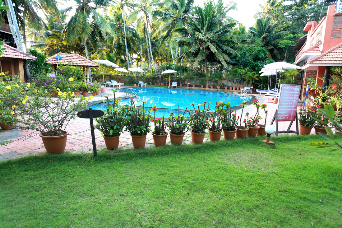 Beach and Lake Ayurveda Resort Pool and Garden