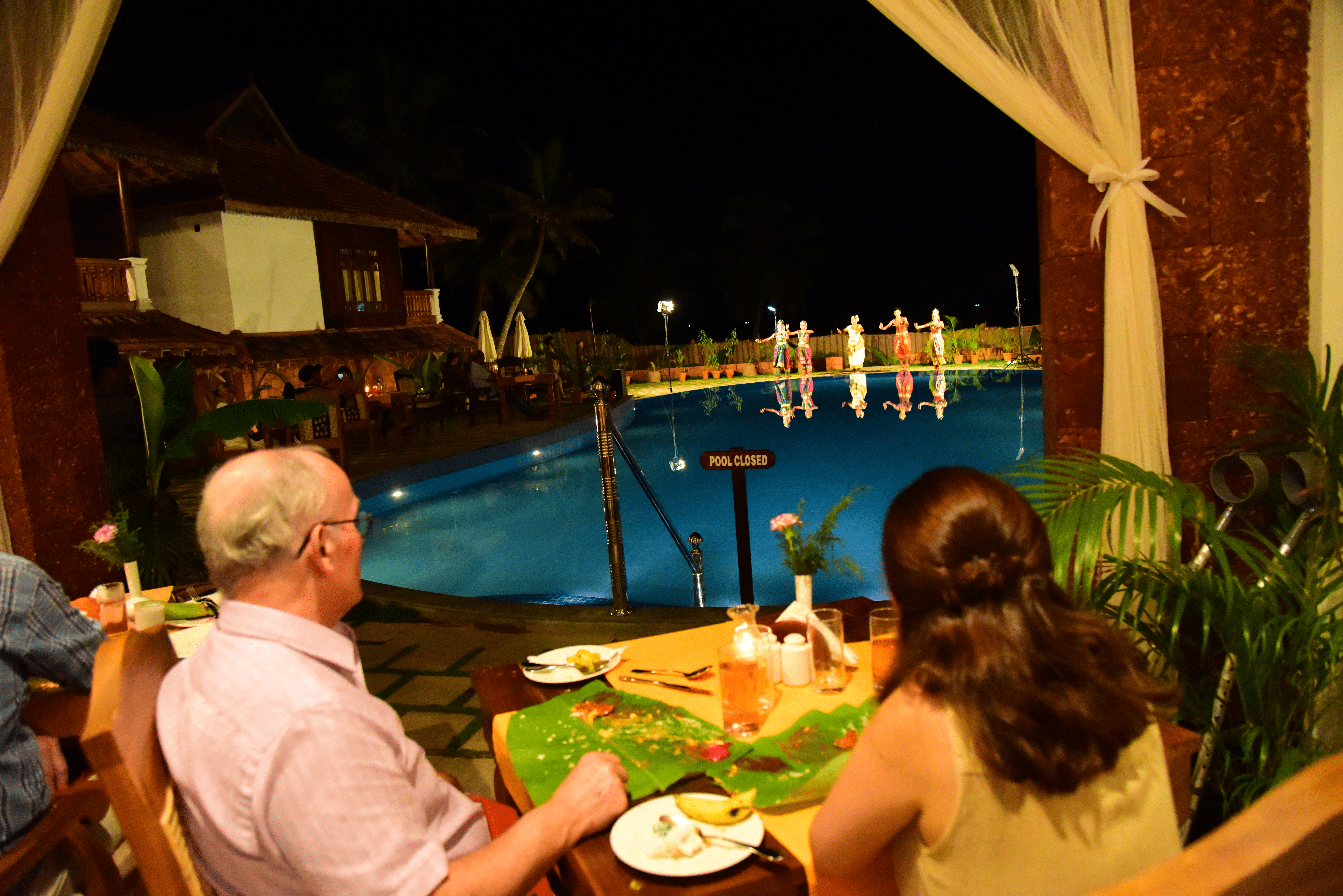 AyurSoma Ayurveda Royal Retreat Restaurant and Pool View
